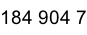 184 904 7